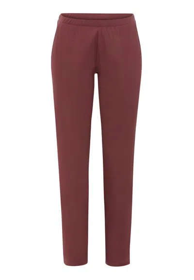 Hanro Grand Central Tencel™ And Silk Knit Pant In Apple Butter