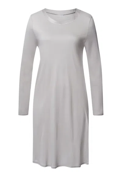 Hanro Grand Central Tencel™ And Silk Nightgown In Gray