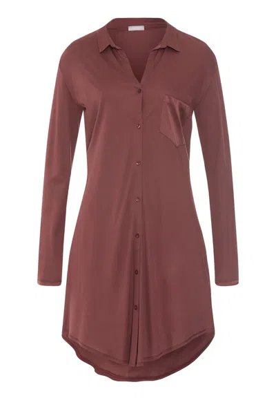 Hanro Grand Central Tencel™ And Silk Sleep Shirt| Apple Butter 77420-2441