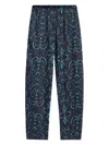 Hanro Womens Marlene Floral-print Woven Trousers Glowing Damask In 蓝色