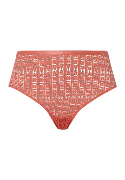 Hanro Hedy High Cut Brief In Orange