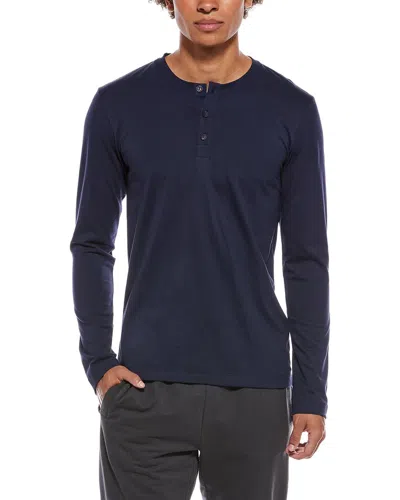 Hanro Henley Shirt In Blue