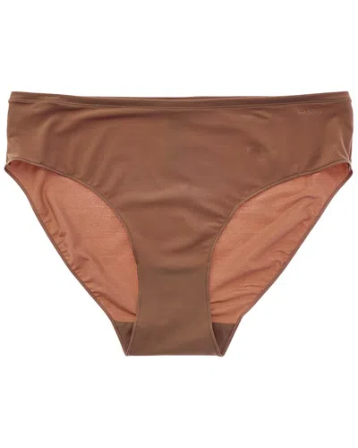 Hanro Hi Cut Brief In Brown