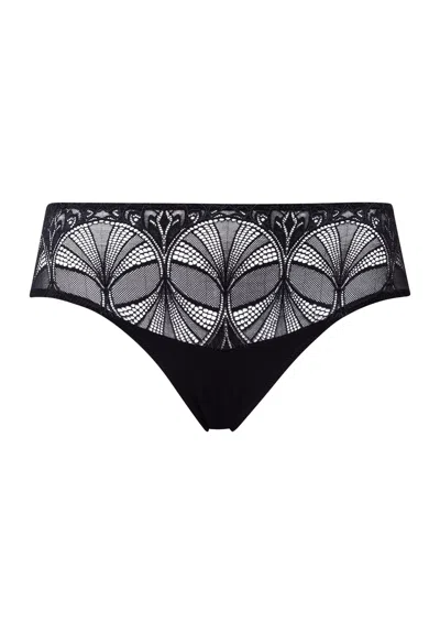 Hanro Holly Lace High Cut Briefs In Animal Print