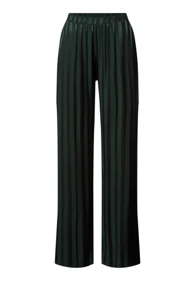 Hanro Indra Jacquard Stripe Pants In Black