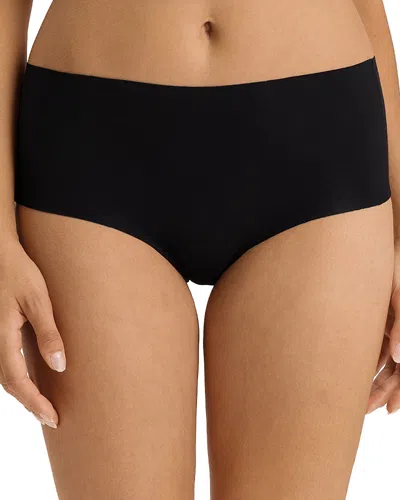 Hanro Invisible Cotton Blend Full Brief In Black