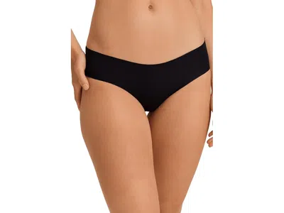 Hanro Invisible Cotton Hi-cut Brief In Black