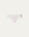 Hanro Invisible Cotton Mid-rise Stretch-cotton Jersey Briefs In Powder