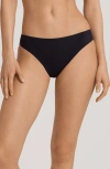 Hanro Invisible Touch Microfiber Seamless Bikini Brief In Black
