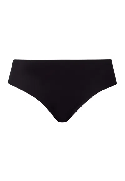 Hanro Invisible Touch Microfiber Seamless High Cut Brief In Black