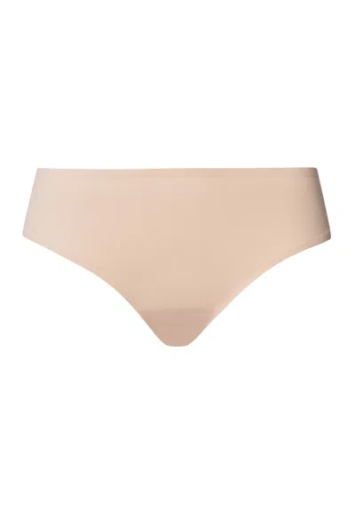 Hanro Invisible Touch Microfiber Seamless High Cut Brief In Sand