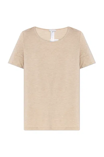 Hanro Jersey T-shirt In Beige