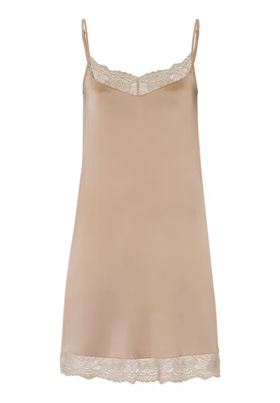 Hanro Josephine Bodydress In Brown