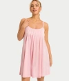 Hanro Juliet Knit Babydoll In Coral Pink