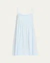 Hanro Juliet Pleated Chemise In Whispering Blue