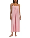 Hanro Juliet Pleated Gown In Coral Pink