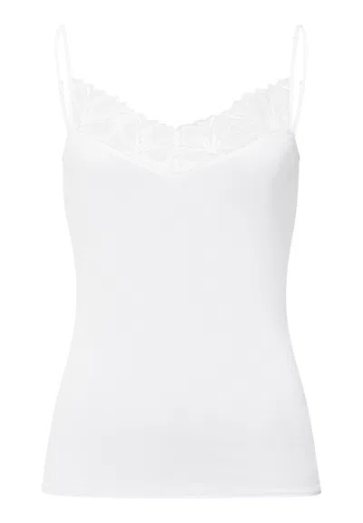 Hanro Kalea Floral Embroidered Camisole In White