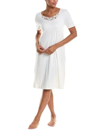 Hanro Kalea Floral Tulle Nightgown In White