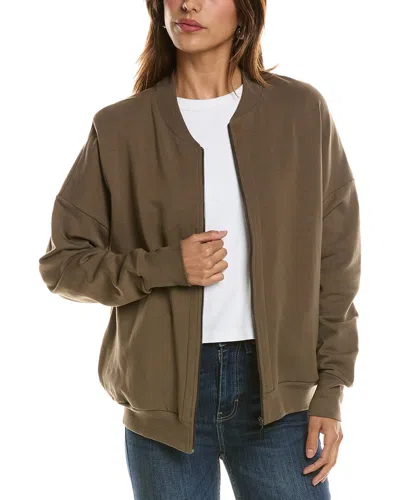 Hanro Knit Jersey Jacket In Green