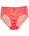 Shop Hanro Lace Back Brief In Pink