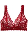 Hanro Lace Bra In Red
