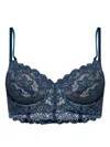 Hanro Lace Marlene Underwire Bra In Blue