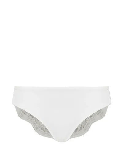 Hanro Lace Briefs In White