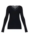 Hanro Lace-detailing Top In Black