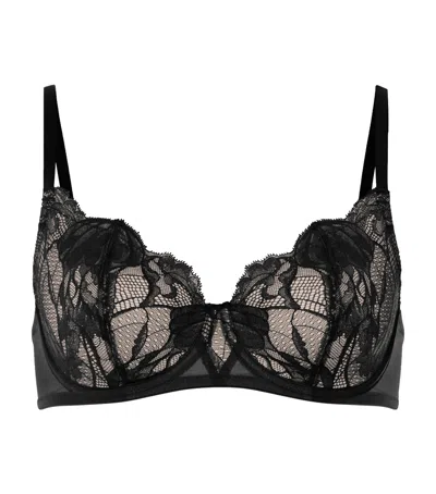 Hanro Lace Lysia Underwire Bra In Black