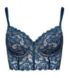 Hanro Lace Marlene Underwire Bra In Blue