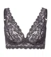 Hanro Lace Moments Soft Cup Bra In Black
