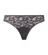 Hanro Lace Moments Thong In Black