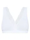 Hanro Cotton Lace Wire-free Bra In White