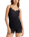 Hanro Lace Trim Camisole In Black