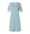 Hanro Lace-trim Moments Nightdress In Blue