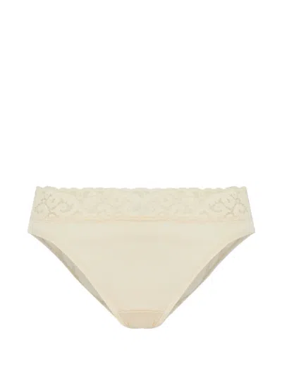 Hanro Lace-trim Briefs In Neutral