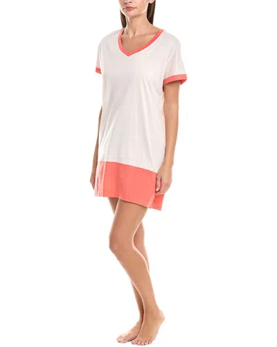 Hanro Laura Color Block Nightgown In White