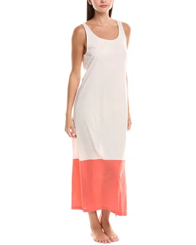Hanro Laura Color Block Tank Nightgown In White