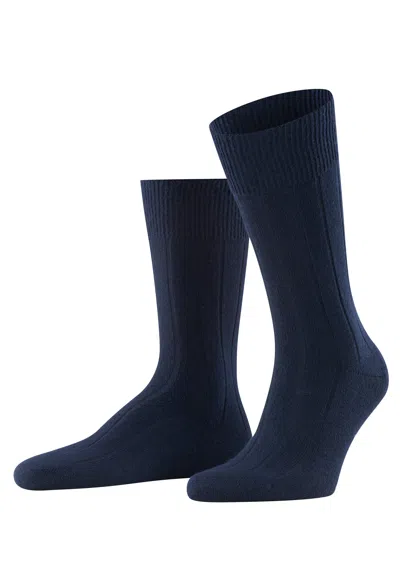 Hanro Lhasa Rib Sock Lhasa Rib Sock In Blue