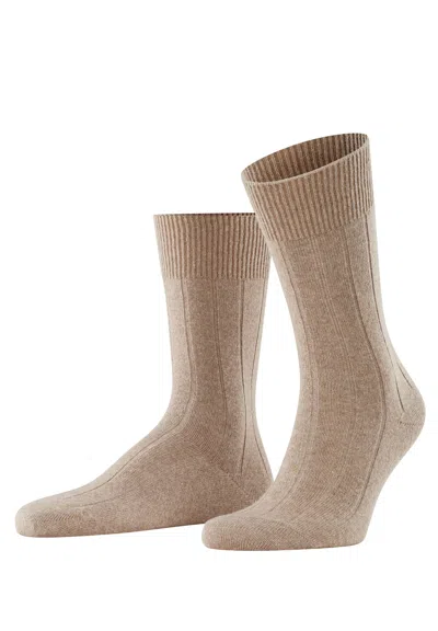 Hanro Lhasa Rib Sock Lhasa Rib Sock In Brown