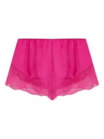 Hanro Lilith Lace Briefs In Pink
