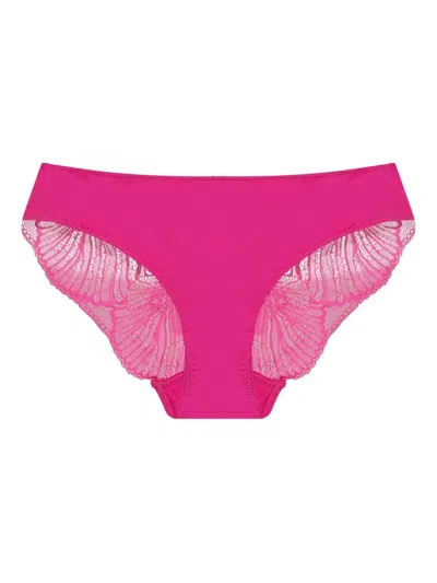 Hanro Lilith Lace Briefs In Pink