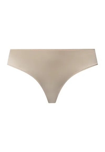 Hanro Lilith Lace Trim Bikini In Neutral
