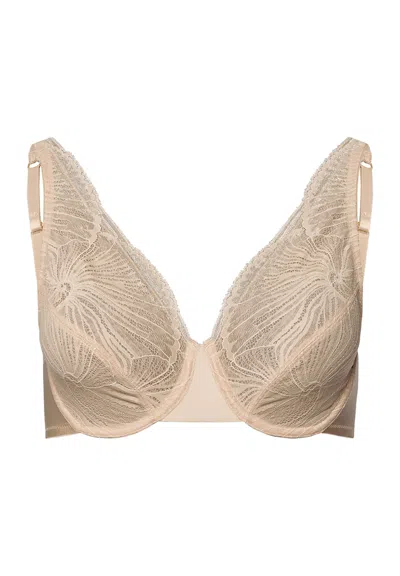 Hanro Lilith Lace Underwire Bra In Neutral