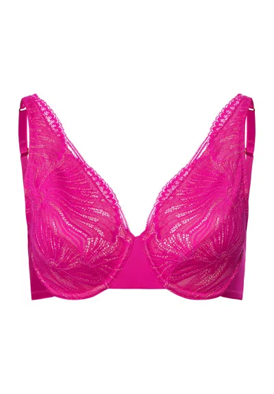 Hanro Lilith Lace Underwire Bra In Pink
