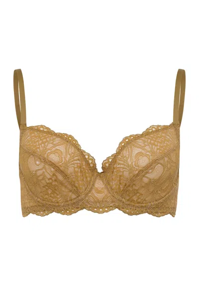 Hanro Lilova Underwire Bra In Gold