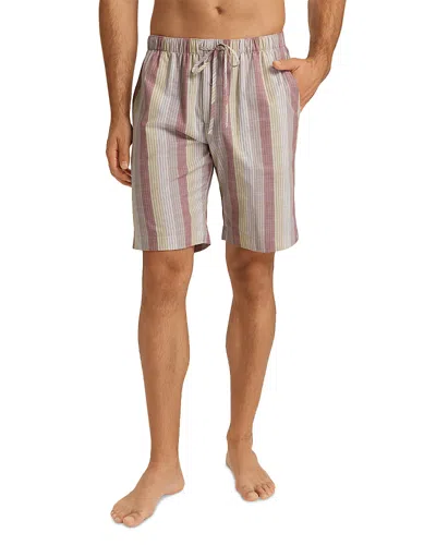 HANRO LINEN COTTON PRINTED SHORT PAJAMA PANTS