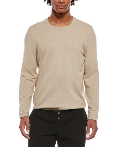 Hanro Linen-blend Crewneck Top In Transparent