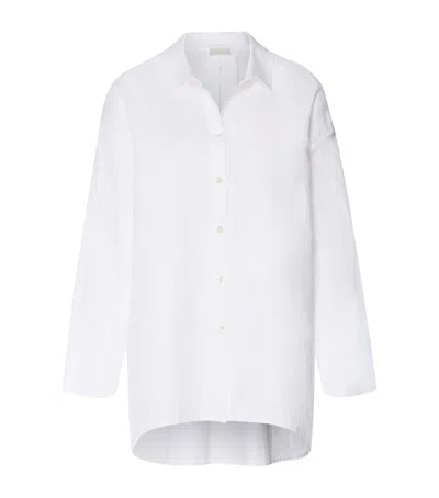 Hanro Linen-cotton White Essentials Shirt