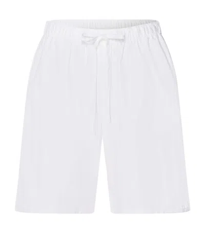Hanro Linen-cotton White Essentials Shorts